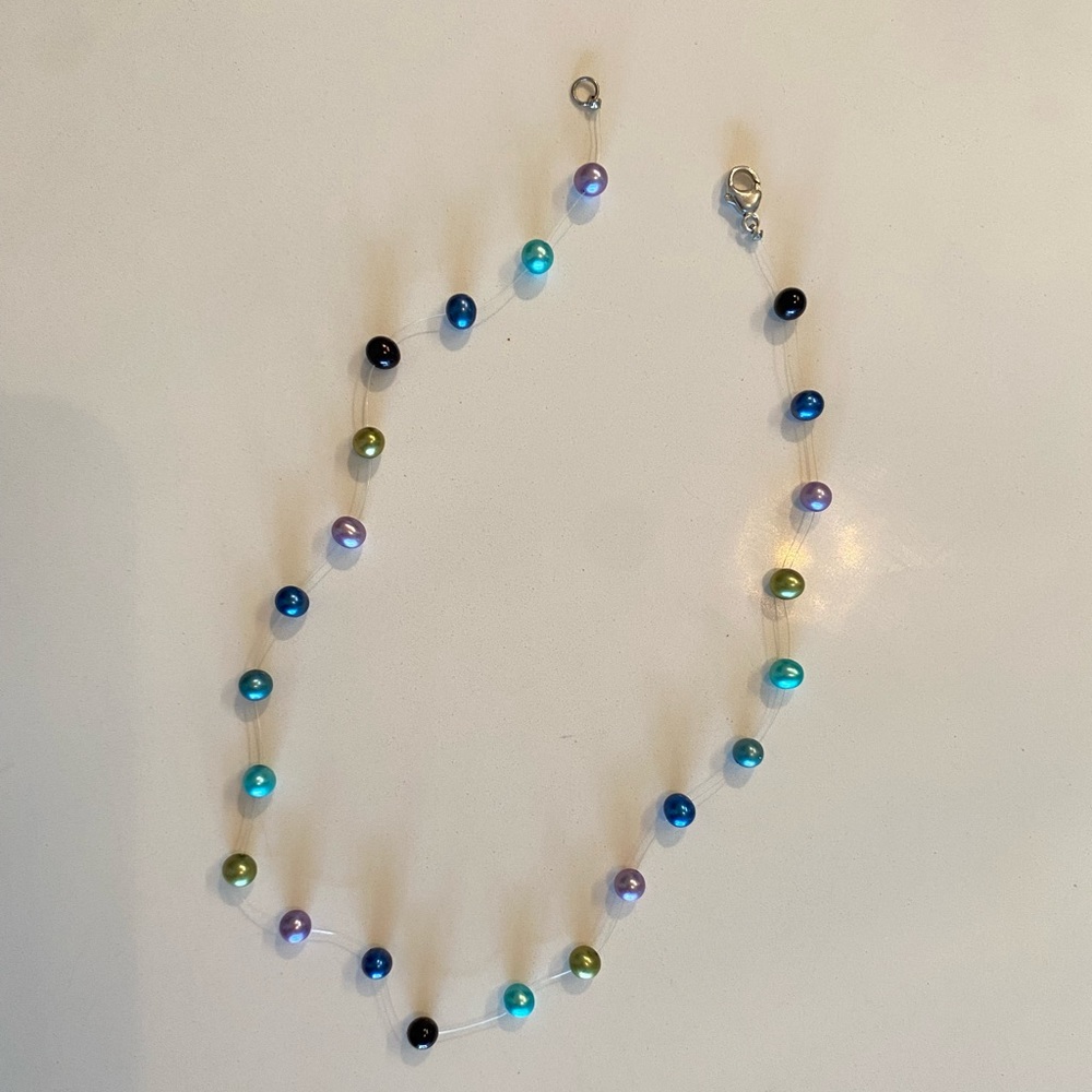 HONORA Floating Station Pearl Necklace